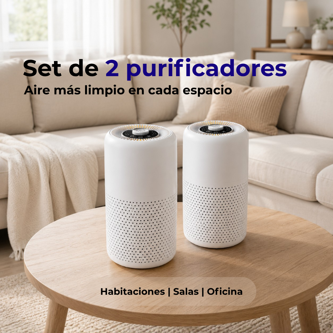 Purificador de Aire HEPA Premium | Set de 2