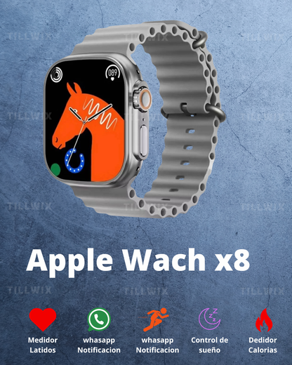 COMBO 3 EN 1 | RELOJ SMARTWATCH X8 GRIS + AURICULARES INALAMBRIGO  + GRATIS --- LOCALIZADOR DE ARTICULO